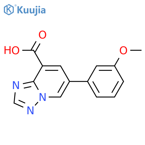 6-(3-methoxyphenyl)-1,2,4triazolo1,5-apyridine-8-carboxylic acid structure