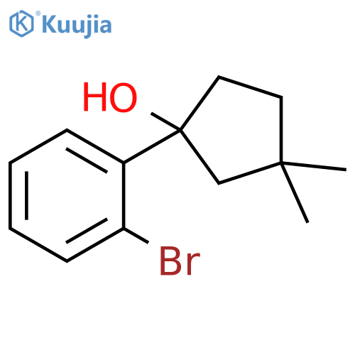 Cyclopentanol, 1-(2-bromophenyl)-3,3-dimethyl- structure