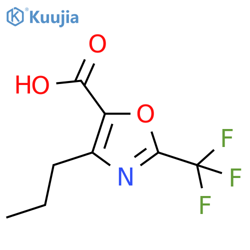 5-Oxazolecarboxylic acid, 4-propyl-2-(trifluoromethyl)- structure