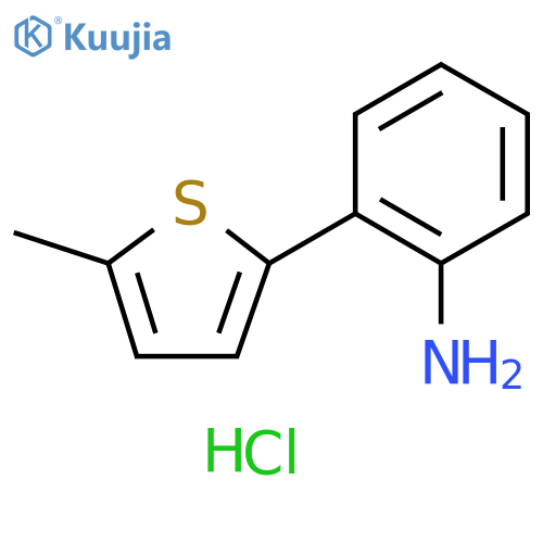 2-(5-methylthiophen-2-yl)aniline hydrochloride structure