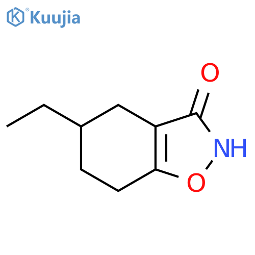 5-ethyl-4,5,6,7-tetrahydro-1,2-benzoxazol-3-ol structure