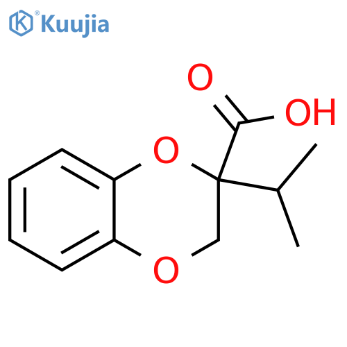 2-(propan-2-yl)-2,3-dihydro-1,4-benzodioxine-2-carboxylic acid structure