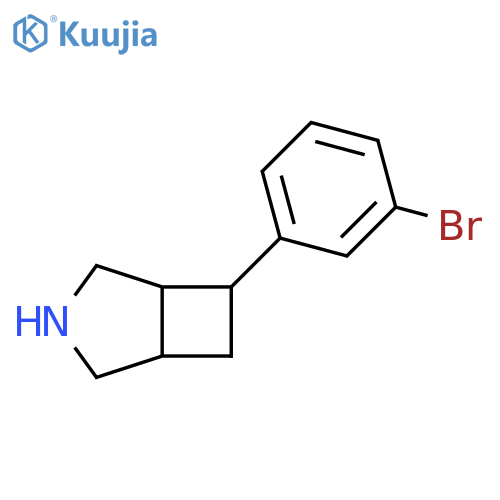 6-(3-bromophenyl)-3-azabicyclo3.2.0heptane structure