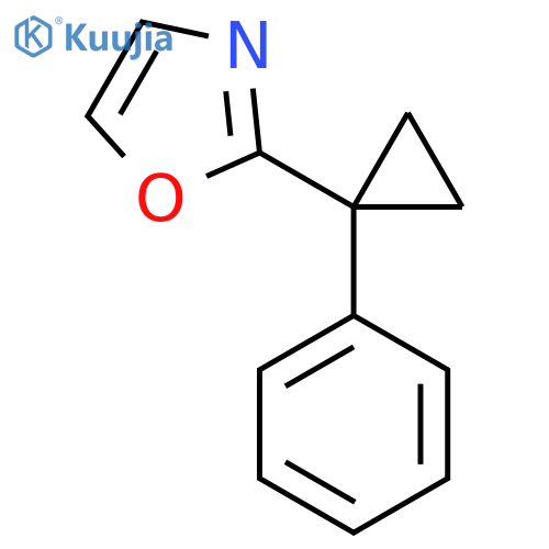 2-(1-Phenylcyclopropyl)-1,3-oxazole structure
