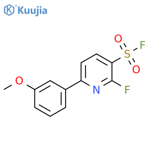 2-fluoro-6-(3-methoxyphenyl)pyridine-3-sulfonyl fluoride structure