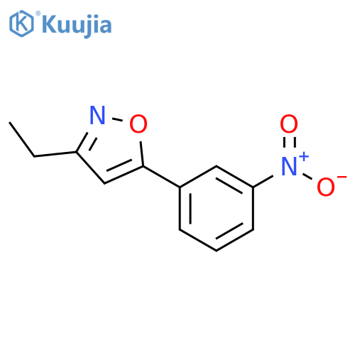 3-ethyl-5-(3-nitrophenyl)-1,2-oxazole structure