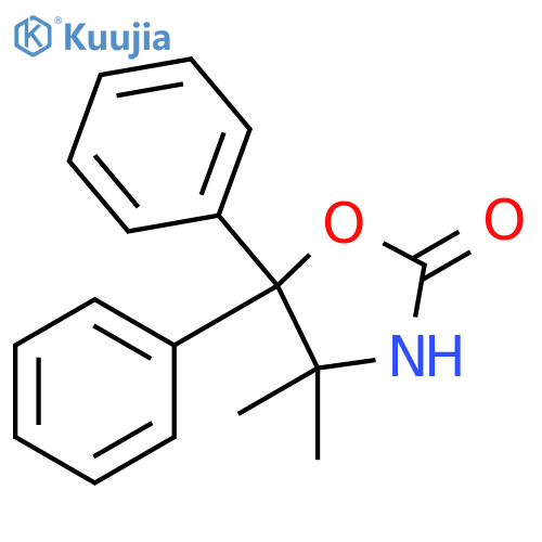 4,4-dimethyl-5,5-diphenyl-1,3-oxazolidin-2-one structure