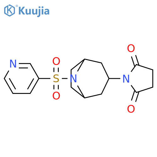1-[8-(3-Pyridinylsulfonyl)-8-azabicyclo[3.2.1]oct-3-yl]-2,5-pyrrolidinedione structure