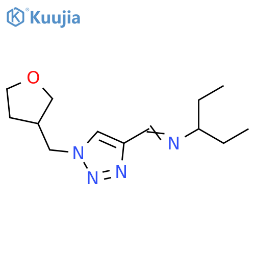 (Z)-({1-(oxolan-3-yl)methyl-1H-1,2,3-triazol-4-yl}methylidene)(pentan-3-yl)amine structure