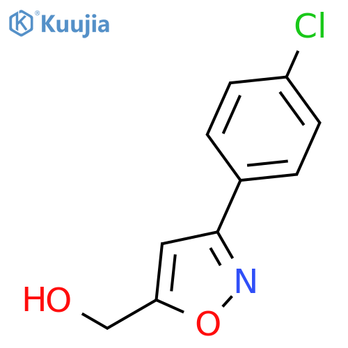 3-(4-chlorophenyl)-5-isoxazolylmethanol structure