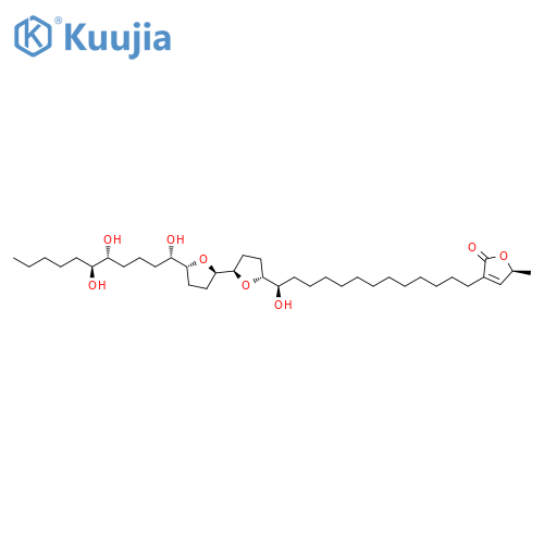 2(5H)-Furanone,3-[(13R)-13-hydroxy-13-[(2R,2'R,5R,5'R)-octahydro-5'-[(1S,5R,6S)-1,5,6-trihydroxyundecyl][2,2'-bifuran]-5-yl]tridecyl]-5-methyl-,(5S)- structure