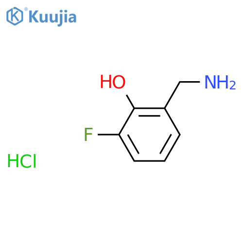2-(aminomethyl)-6-fluorophenol hydrochloride structure