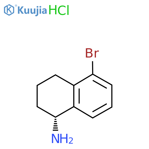 (R)-5-Bromo-1,2,3,4-tetrahydronaphthalen-1-amine hydrochloride structure