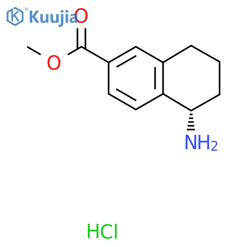 (S)-Methyl 5-amino-5,6,7,8-tetrahydronaphthalene-2-carboxylate hydrochloride structure