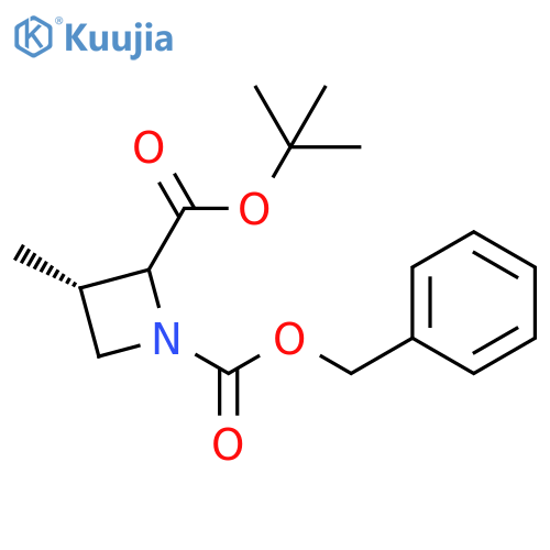 1-benzyl 2-tert-butyl (3S)-3-methylazetidine-1,2-dicarboxylate structure