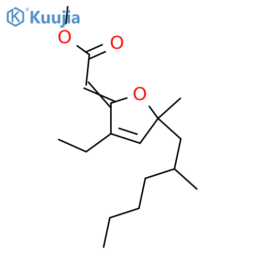 [3-Ethyl-5-methyl-5-(2-methylhexyl)-2(5H)-furanylidene]acetic acid; (2Z,6R,8S)-form, Me ester structure