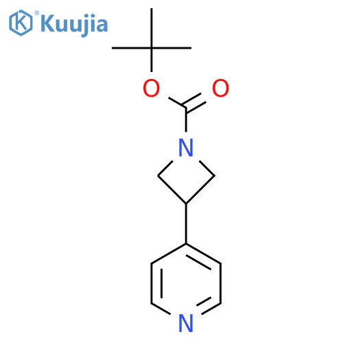 tert-butyl 3-(pyridin-4-yl)azetidine-1-carboxylate structure