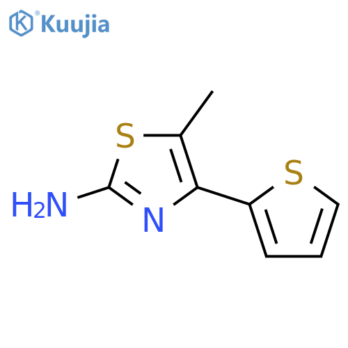 5-Methyl-4-(2-thienyl)-1,3-thiazol-2-amine structure