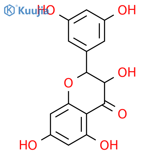 (+)-3,5,7,3',5'-pentahydroxyflavanone structure