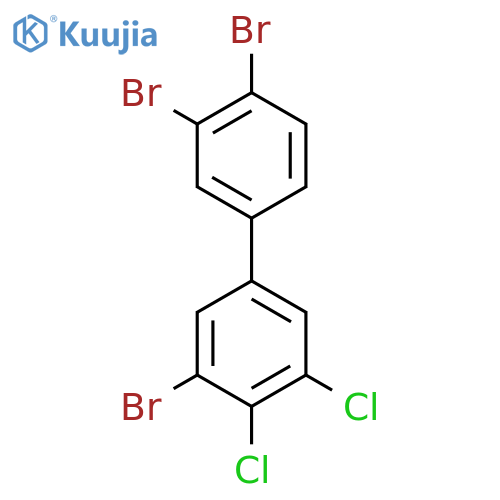 1,1'-Biphenyl, 3,3',4'-tribromo-4,5-dichloro- structure