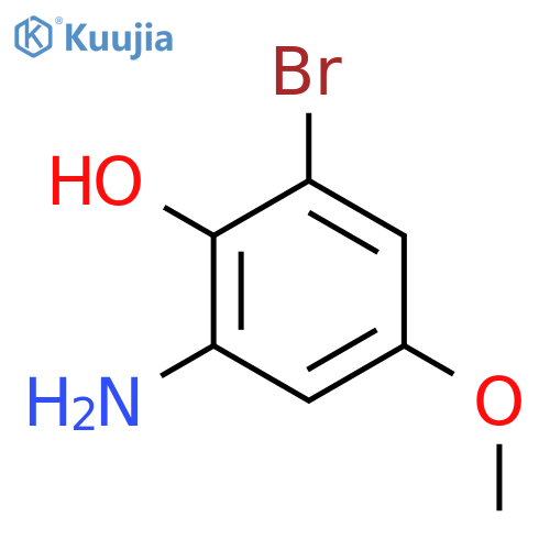2-Amino-6-bromo-4-methoxyphenol structure