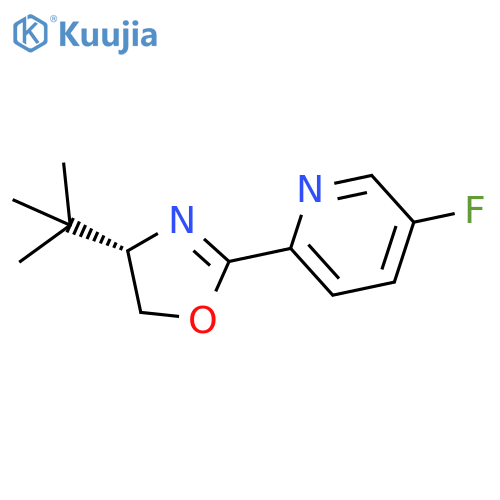 (S)-4-(tert-Butyl)-2-(5-fluoropyridin-2-yl)-4,5-dihydrooxazole structure