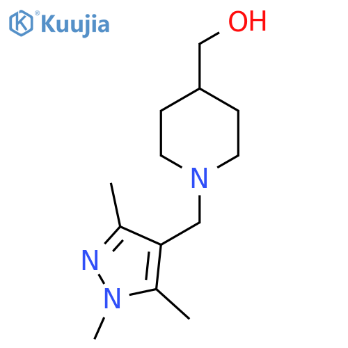 (1-((1,3,5-Trimethyl-1H-pyrazol-4-yl)methyl)piperidin-4-yl)methanol structure