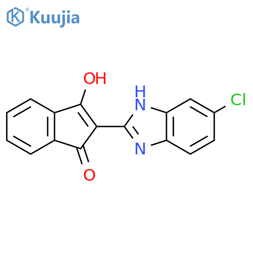 2-(6-Chlorobenzimidazol-2-YL)-3-hydroxyinden-1-one structure