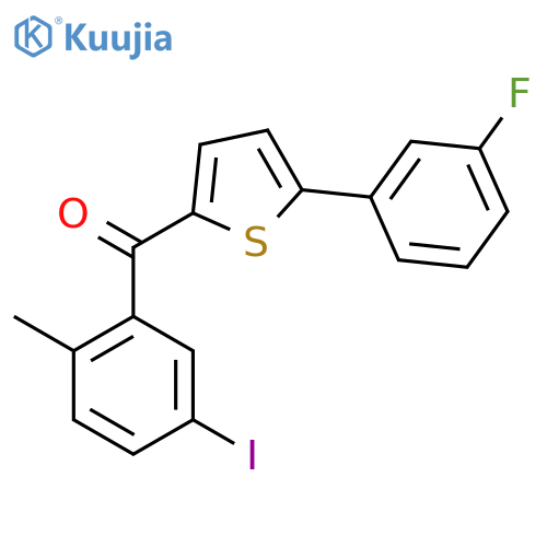 (5-(3-Fluorophenyl)thiophen-2-yl)(5-iodo-2-methylphenyl)methanone structure