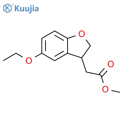 Methyl5-Ethoxy-2,3-dihydrobenzofuran-3-acetate structure