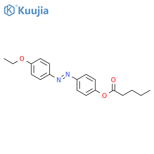4-[(E)-(4-ethoxyphenyl)diazenyl]phenyl pentanoate structure
