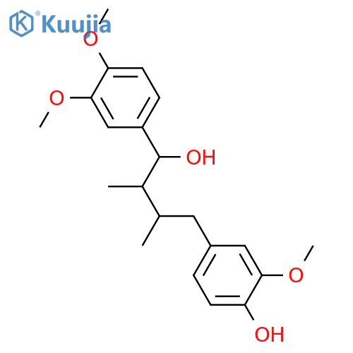 Benzenebutanol, a-(3,4-dimethoxyphenyl)-4-hydroxy-3-methoxy-b,g-dimethyl-, (aS,bS,gR)-rel-(-)- structure