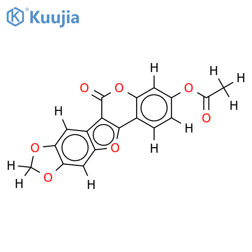 3-O-acetyl-8,9-methylenedioxycoumestan structure