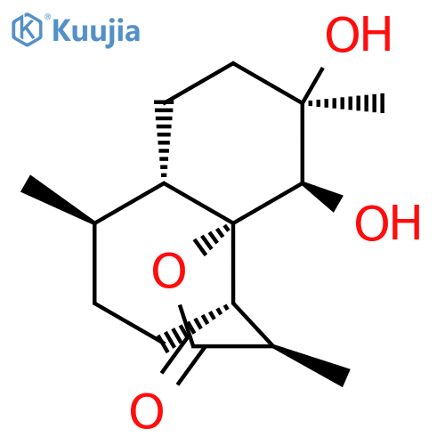 2H-Naphtho[8a,1-b]furan-2-one,decahydro-9,10-dihydroxy-3,6,9-trimethyl-,(3R,3aS,6R,6aS,9R,10R,10aS)- structure