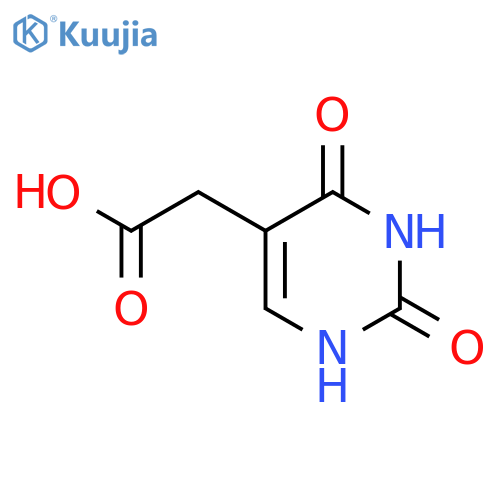 (2,4-dioxo-1,2,3,4-tetrahydro-5-pyrimidinyl)acetic acid structure