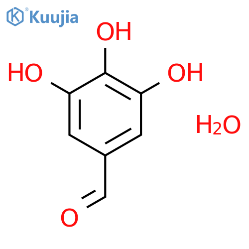 3,4,5-Trihydroxybenzaldehyde hydrate structure