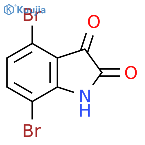 4,7-Dibromo-2,3-dihydro-1H-indole-2,3-dione structure