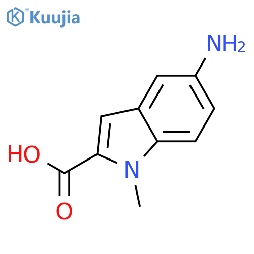 1H-Indole-2-carboxylicacid, 5-amino-1-methyl- structure