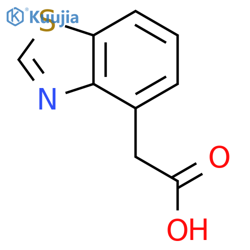 2-(1,3-benzothiazol-4-yl)acetic acid structure