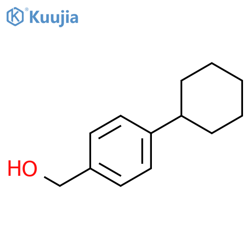 (4-cyclohexylphenyl)methanol structure