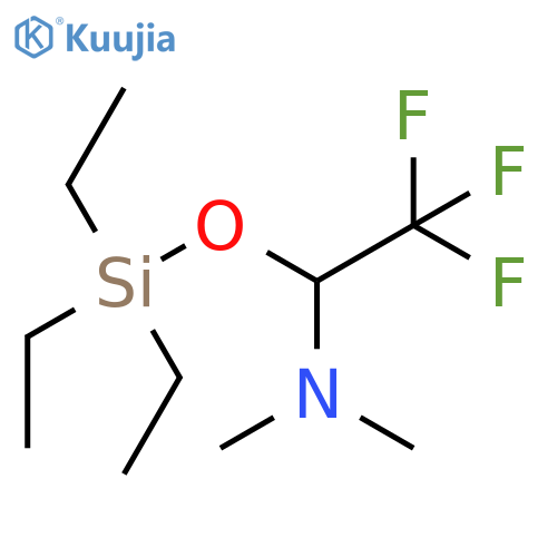 (1-Dimethylamino-2,2,2-trifluoroethoxy)triethylsilane structure