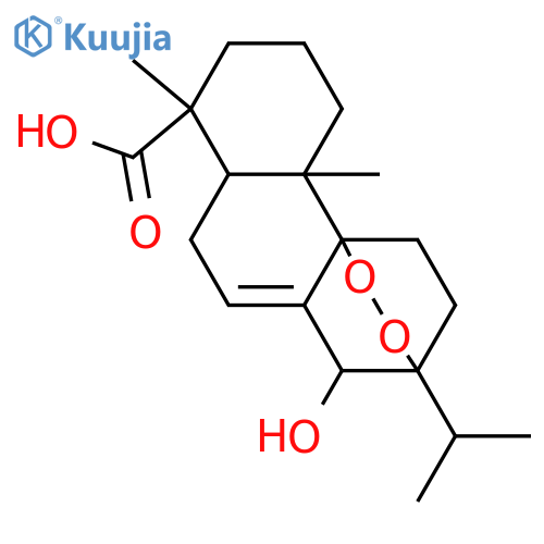 9,13-Epidioxy-14-hydroxy-7-abieten-18-oic acid; (9β,13β,14β)-form structure