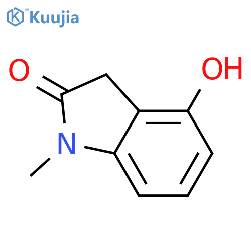 1,3-dihydro-4-hydroxy-1-methyl-2H-Indol-2-one structure
