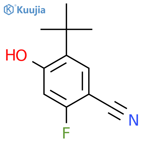 5-(TERT-BUTYL)-2-FLUORO-4-HYDROXYBENZONITRILE structure