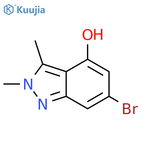 6-bromo-2,3-dimethyl-2H-indazol-4-ol structure