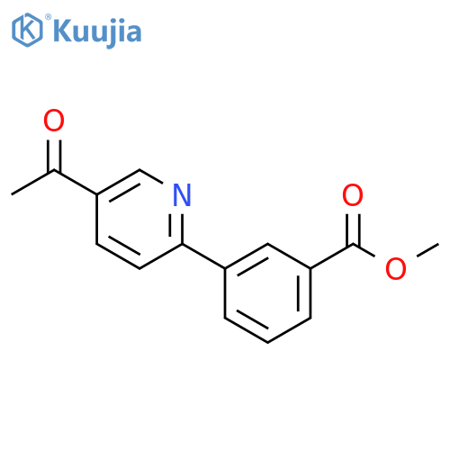 Methyl 3-(5-acetylpyridin-2-yl)benzoate structure