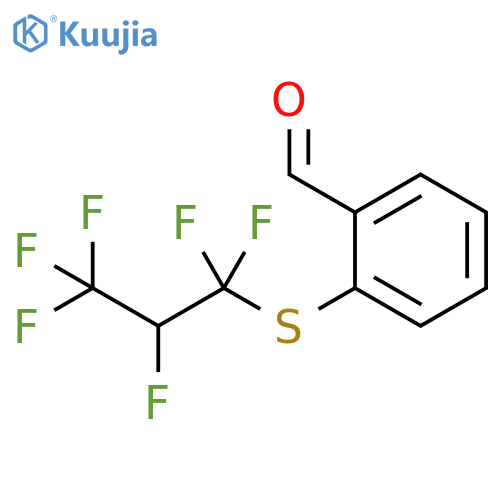 Benzaldehyde, 2-[(1,1,2,3,3,3-hexafluoropropyl)thio]- structure