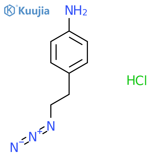 4-(2-Azidoethyl)aniline;hydrochloride structure
