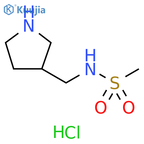 N-[(pyrrolidin-3-yl)methyl]methanesulfonamide hydrochloride structure