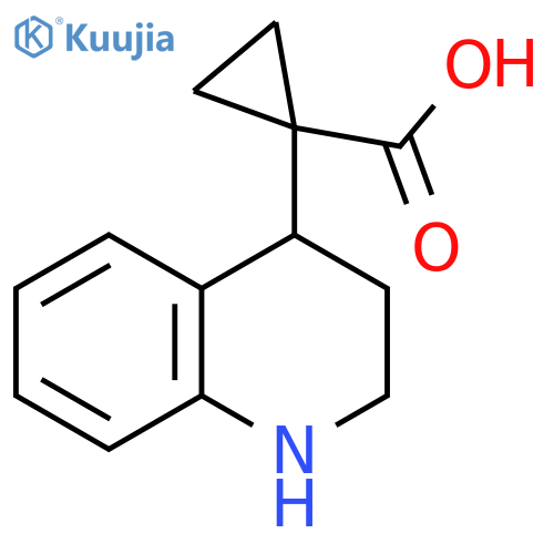 1-(1,2,3,4-tetrahydroquinolin-4-yl)cyclopropane-1-carboxylic acid structure